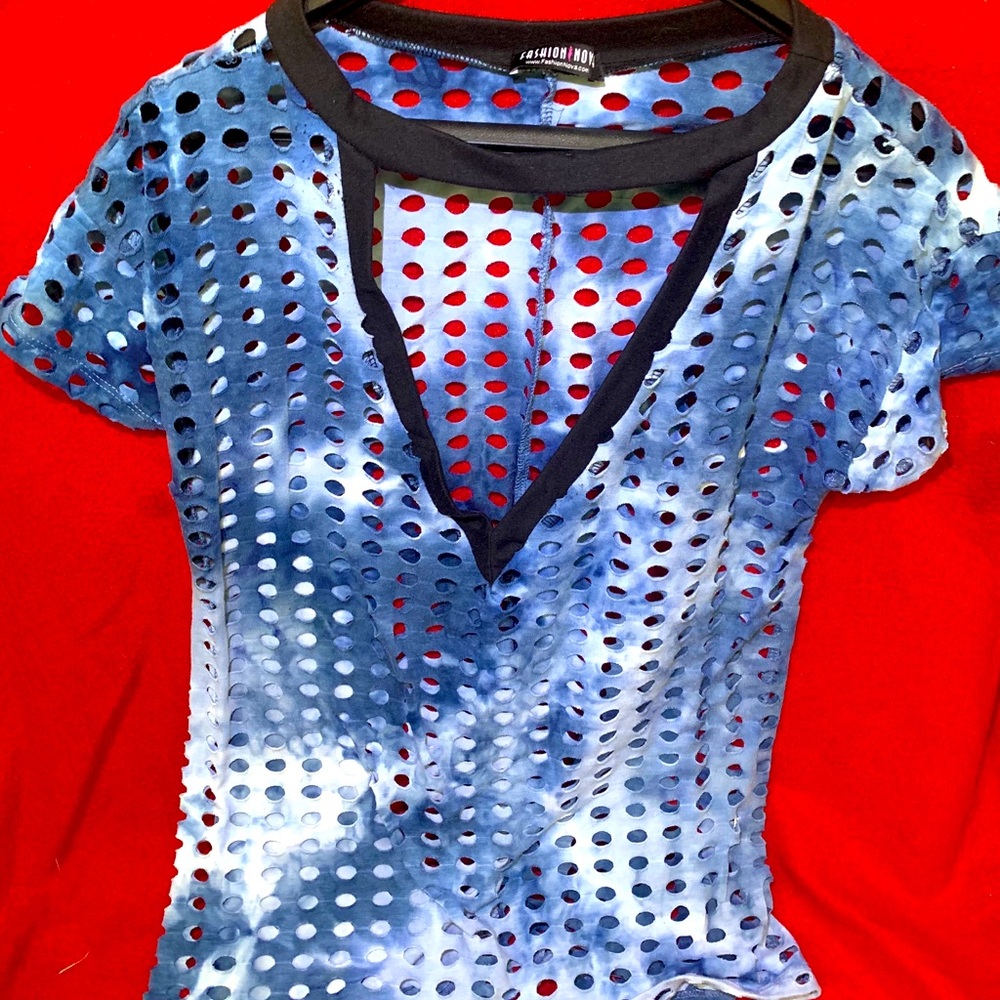 Fashion Nova See Through Shirt
